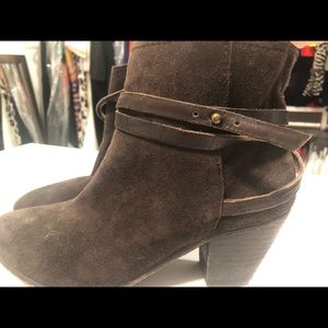 Ash suede booties